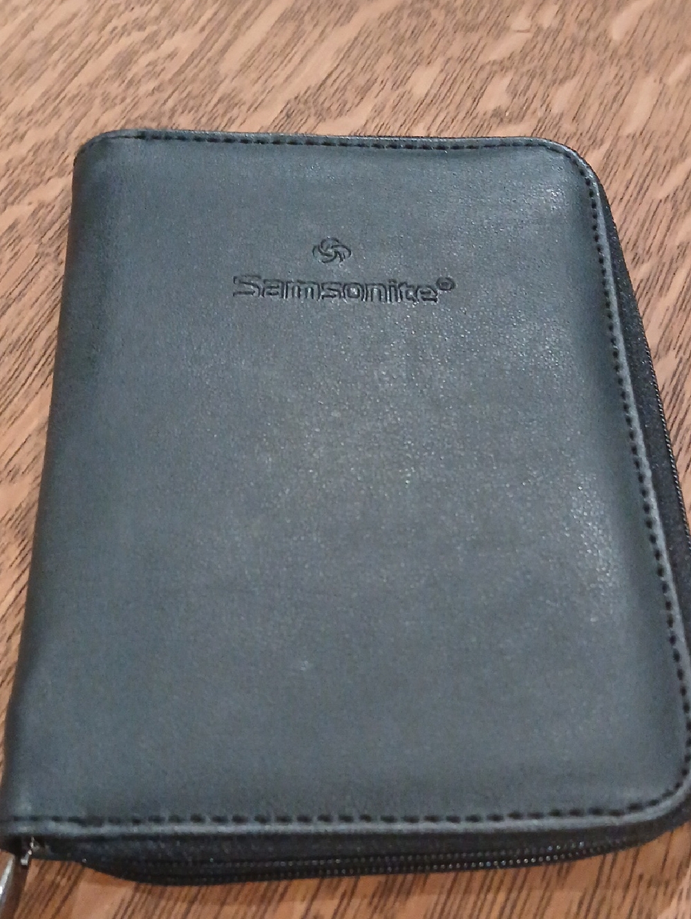 Samsonite Black Zip-Around Travel Wallet
